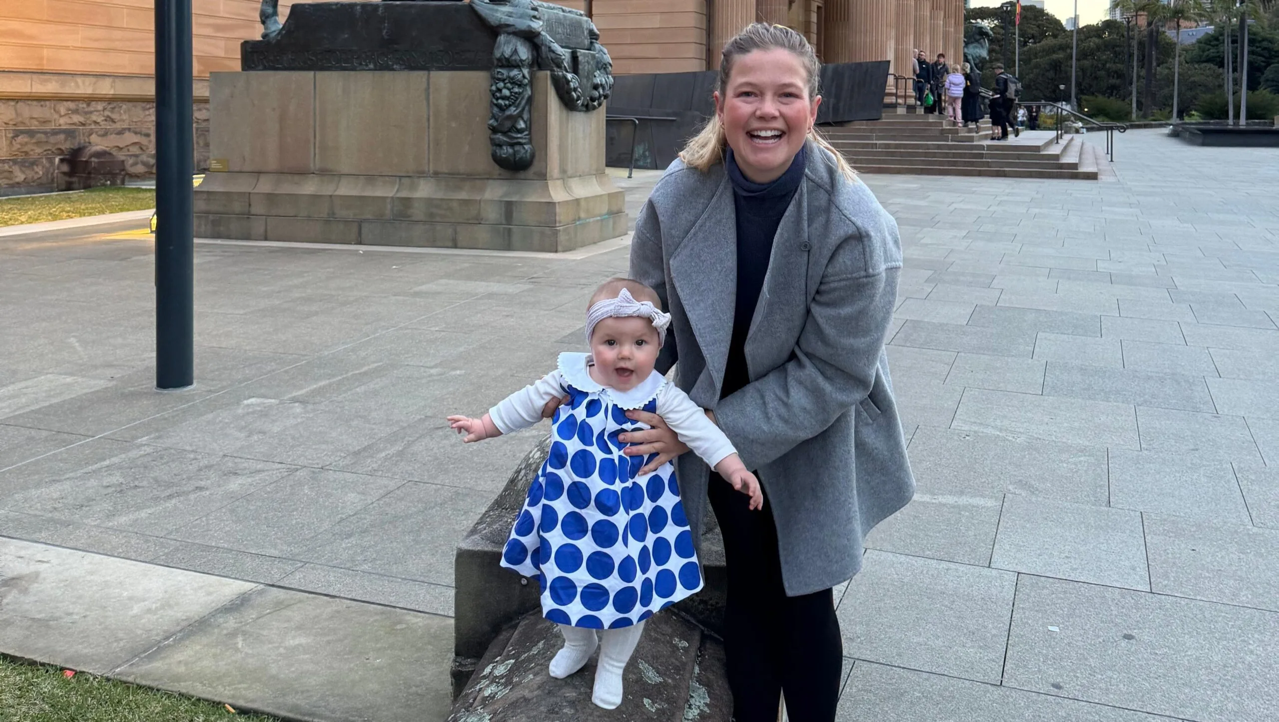 Leah Stewart with her daughter