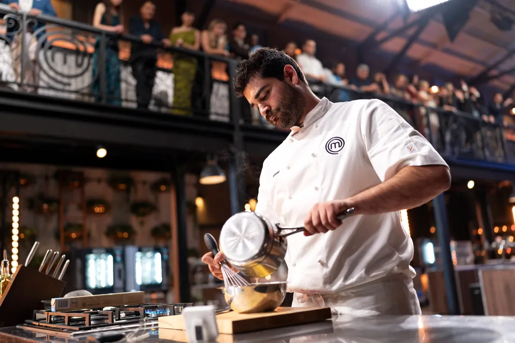 Vinnie Gibaldi MasterChef Australia cooking in the 2026 grand finale
