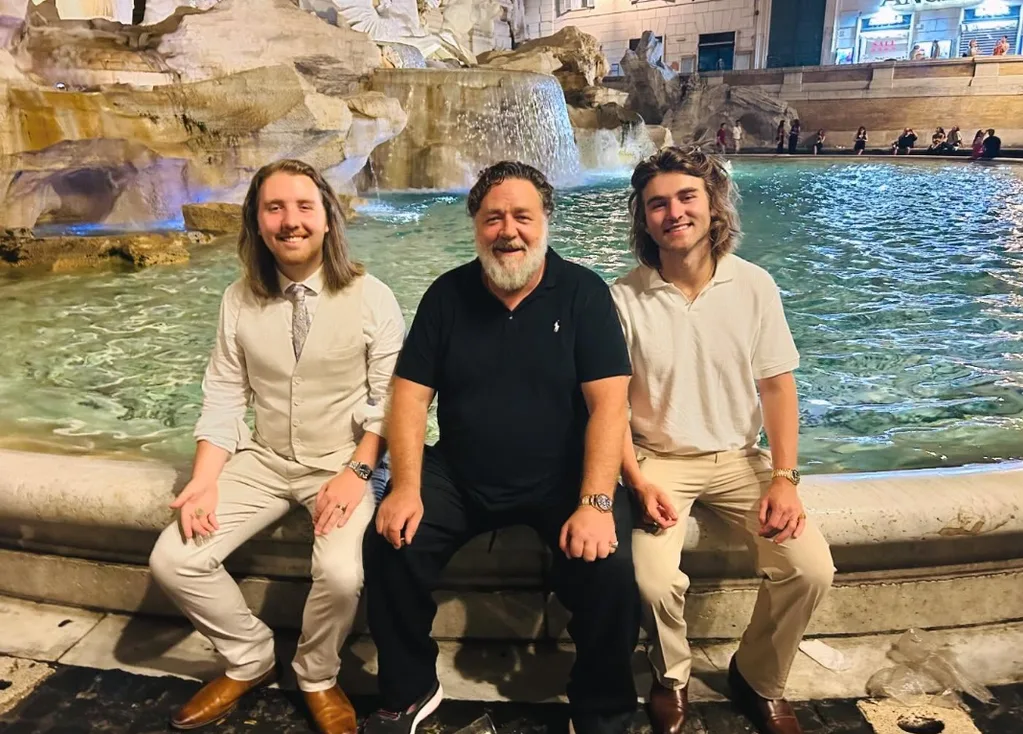 Russell Crowe sons Charles Tennyson