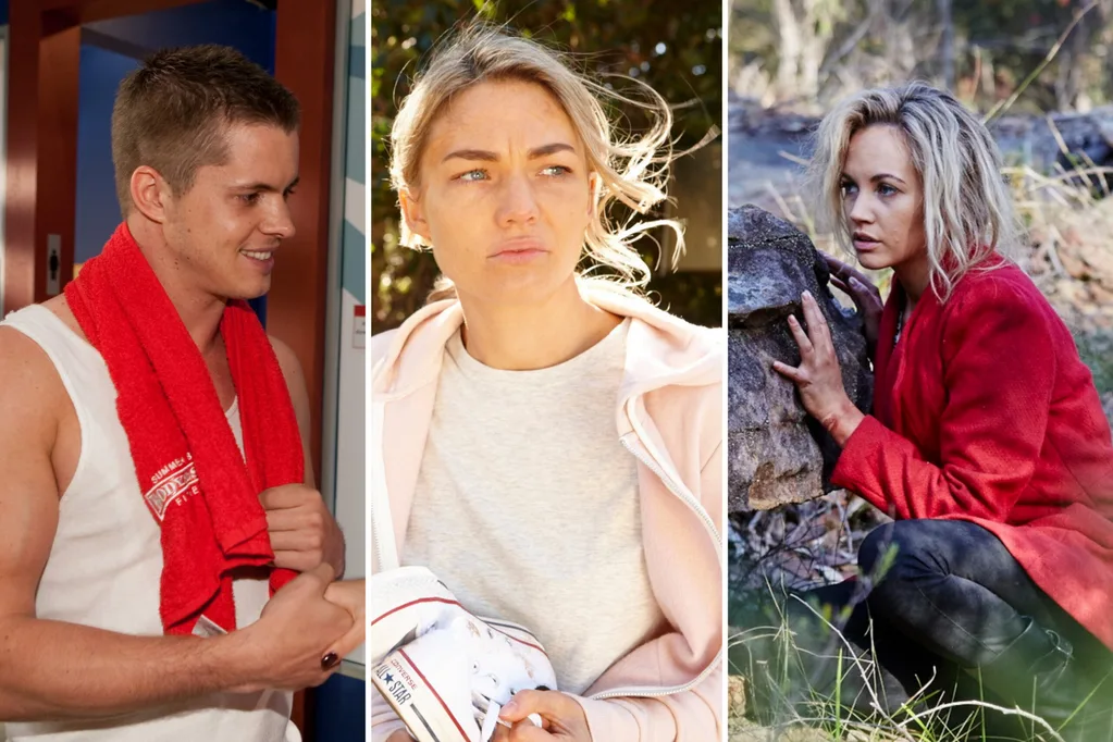 Johnny Ruffo Sam Frost Samantha Jade Home and Away