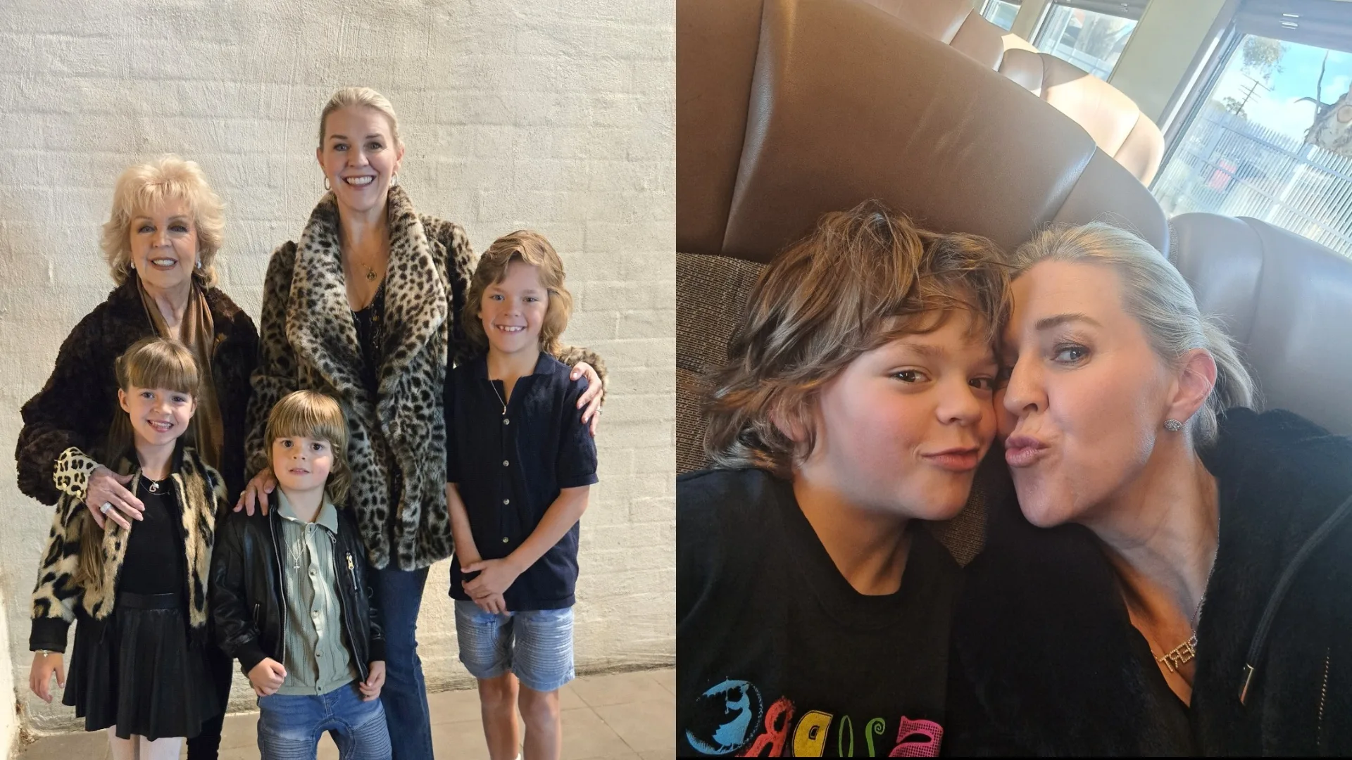 Patti Newton and her daughter Lauren and children