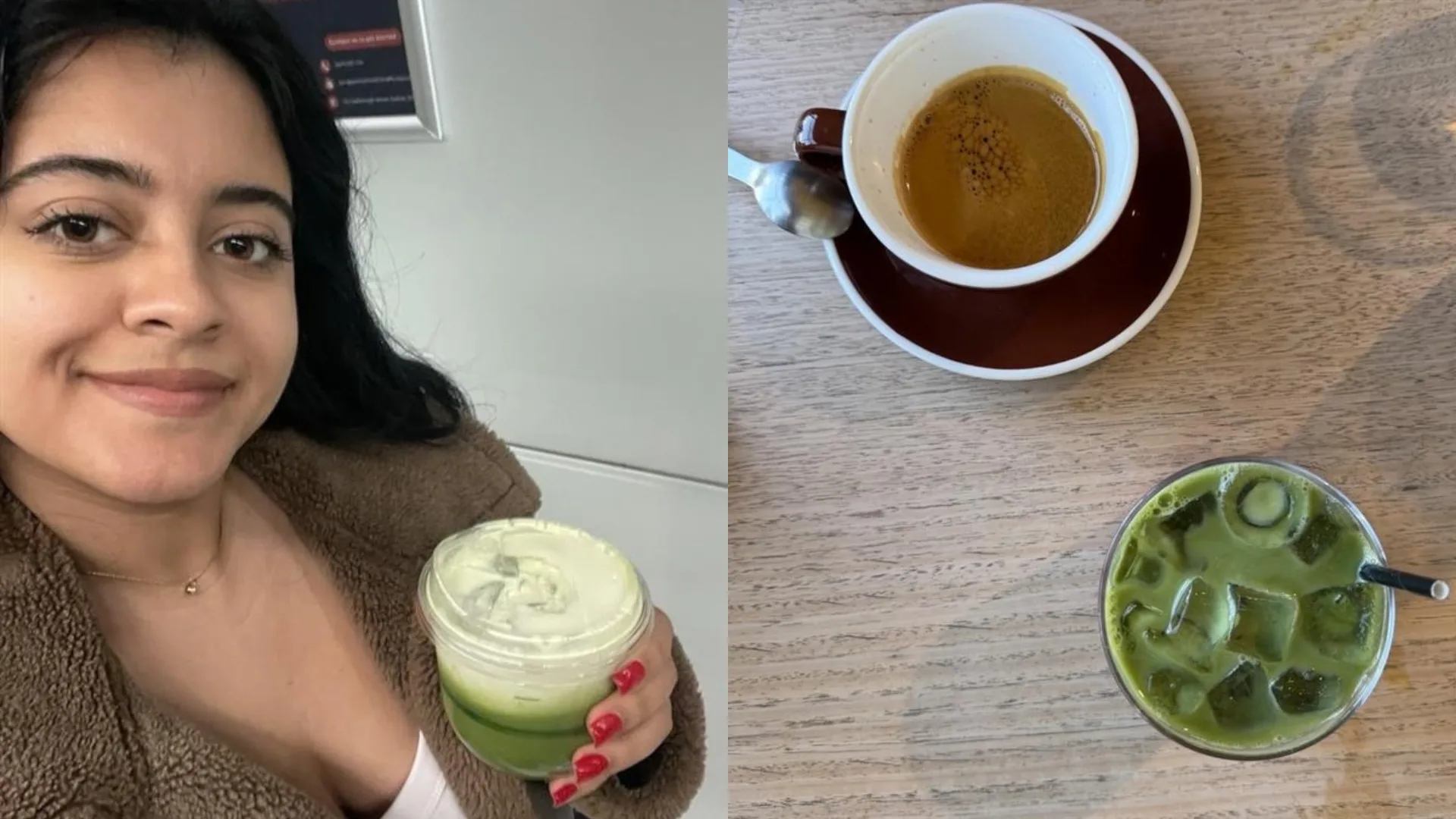 comparison between matcha and coffee
