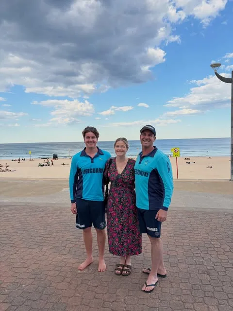 Leah with two surf life savers