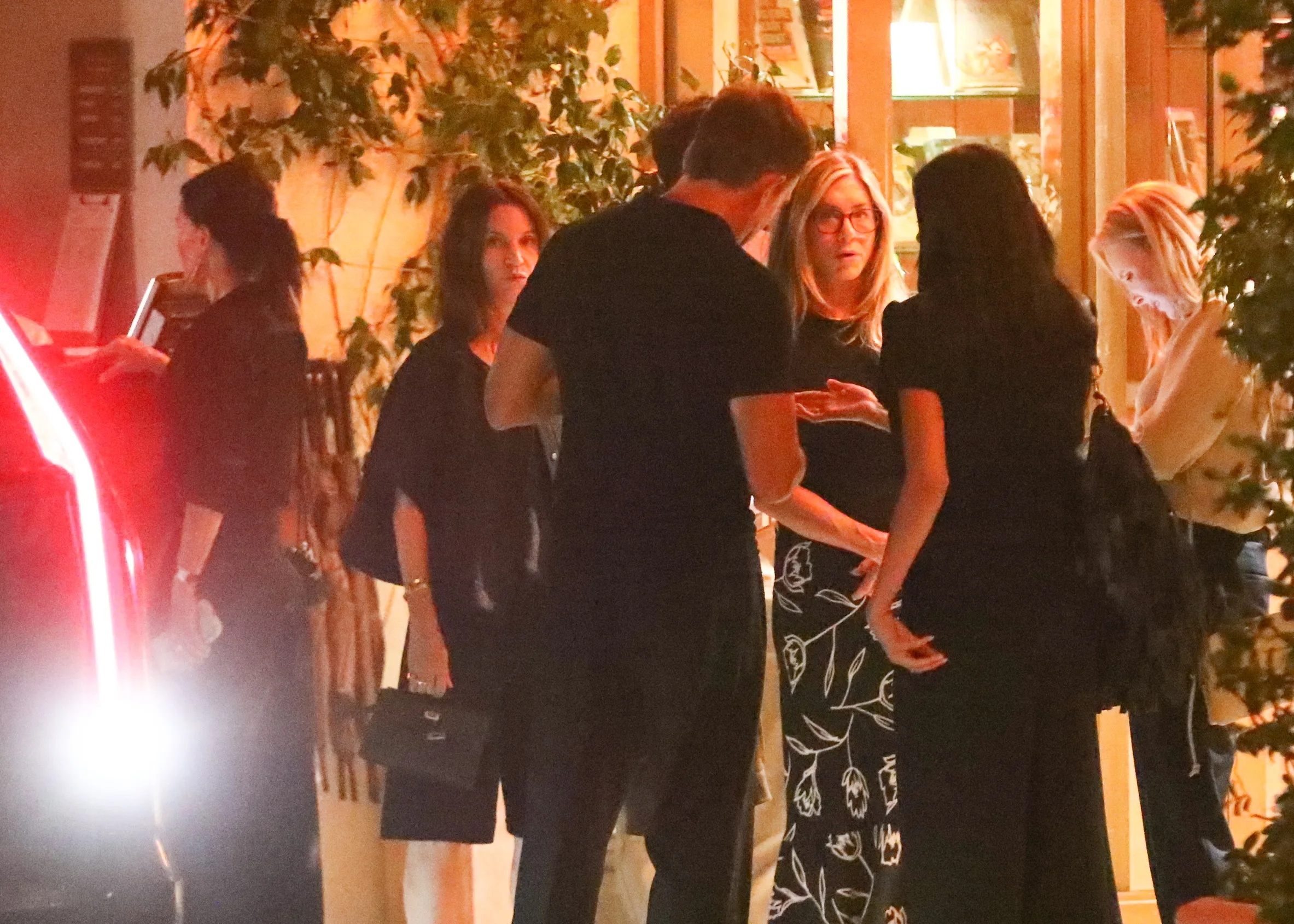 Jennifer Aniston, Courteney Cox with friends