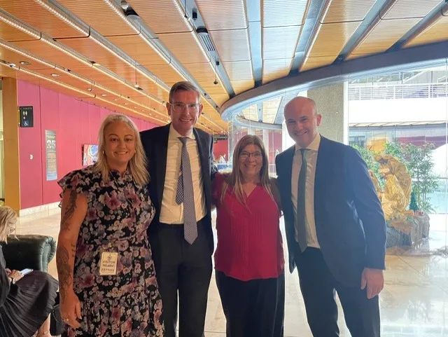 Stacey with MPs in Canberra