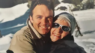 Oliver Christen and his mother