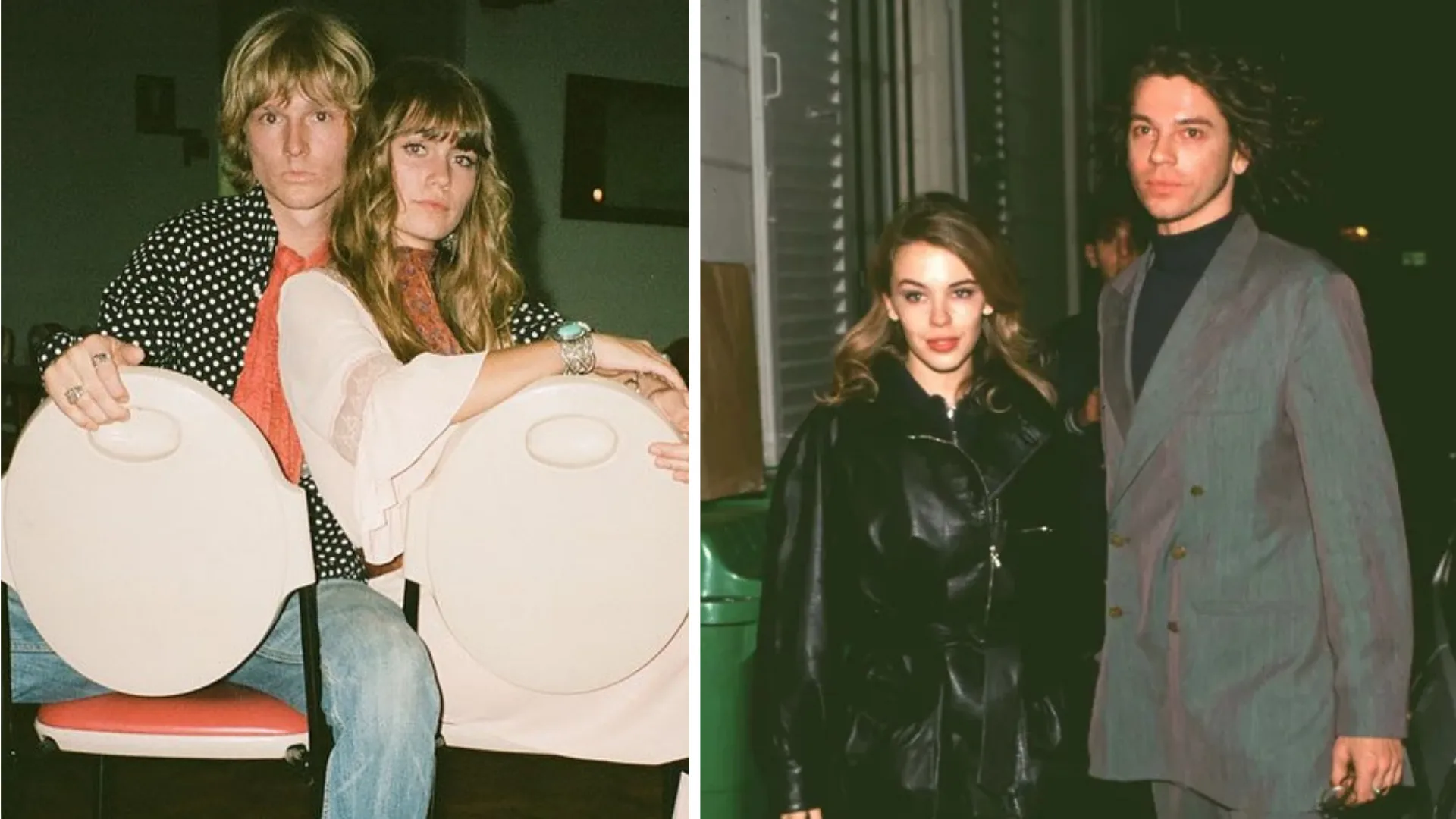 Mia Hewitt and her boyfriend Vanda Erich and Kylie Minogue and Michael Hutchence
