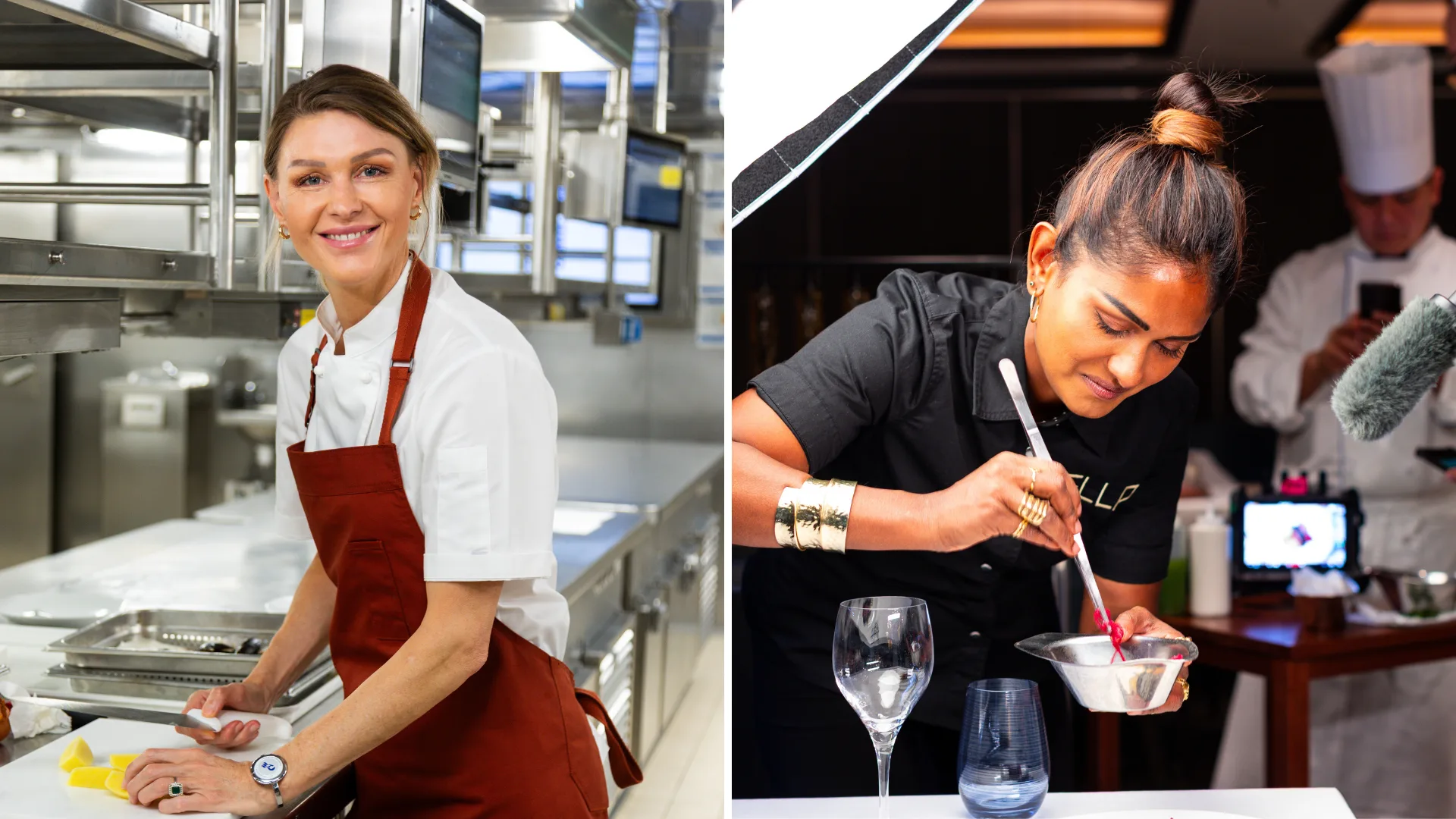 MasterChef Australia stars Courtney Roulston and Minoli De Silva on Chefs Ahoy