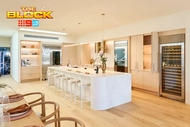 The Block Courtney and Sev kitchen