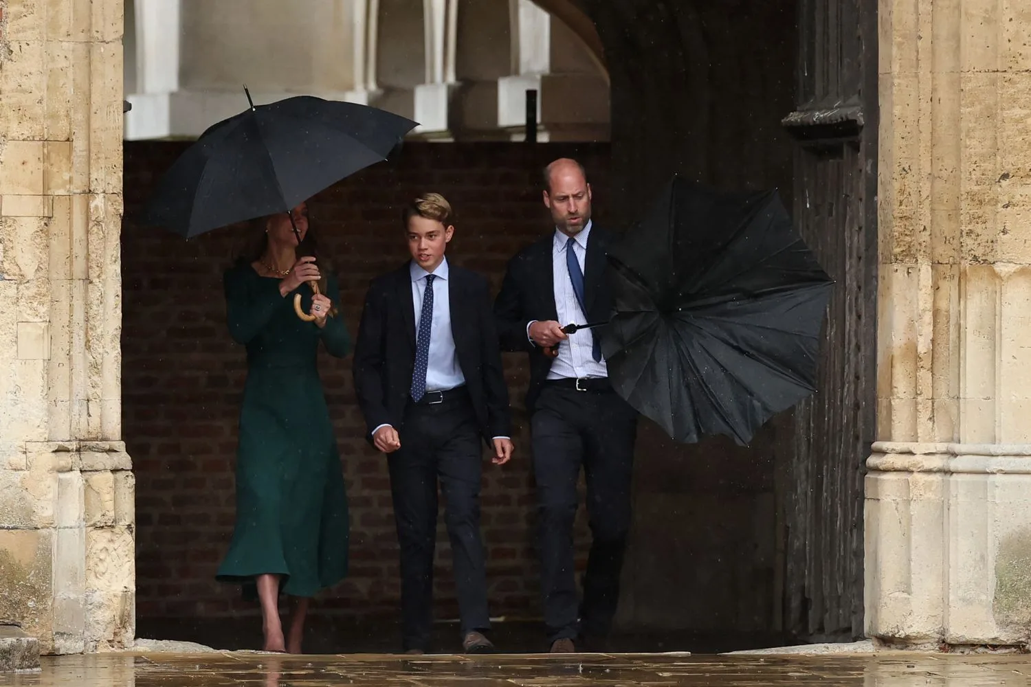 Prince William, Kate, Princess of Wales and Prince George
