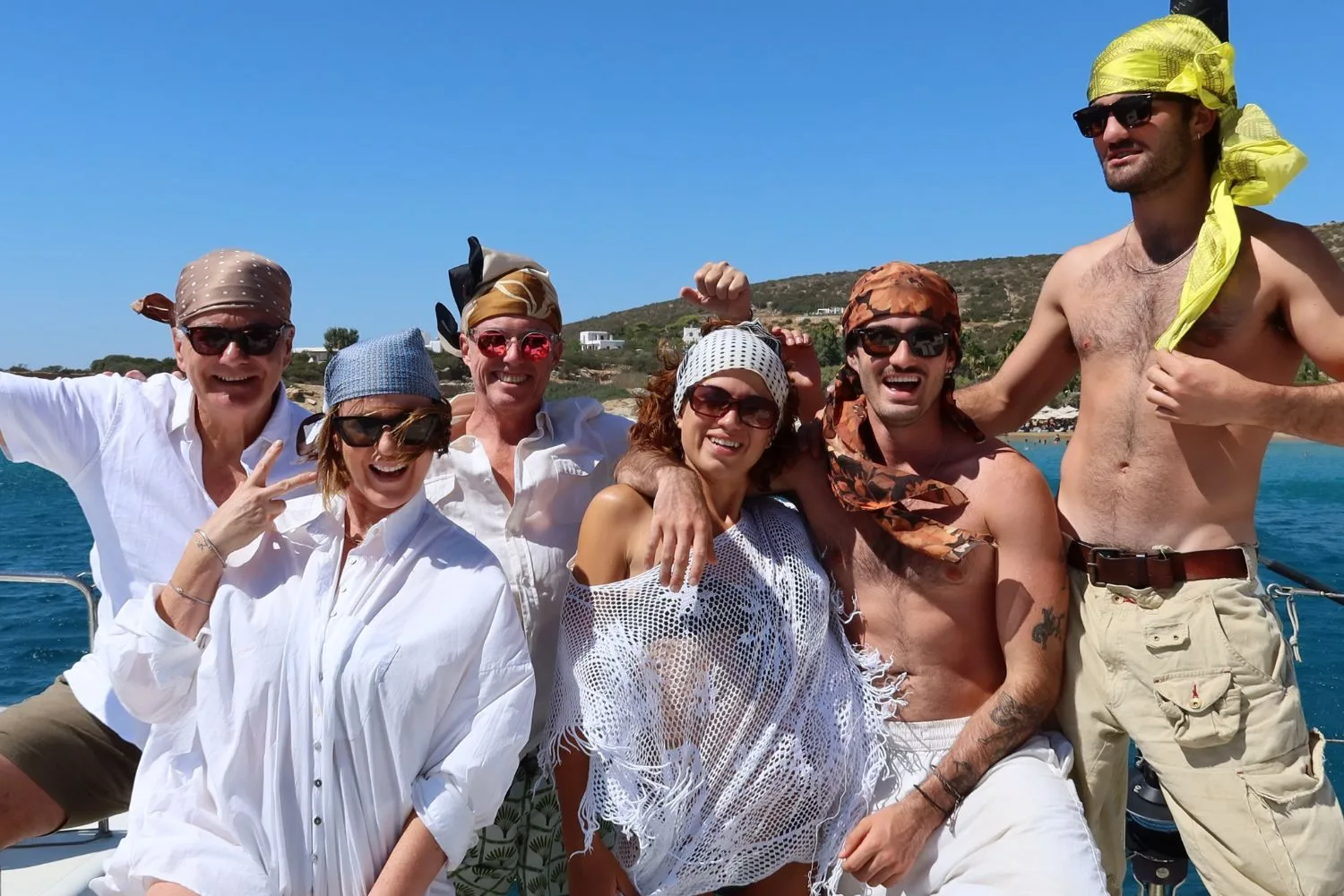 Kylie Gillies and her family reunited on holiday in Greece