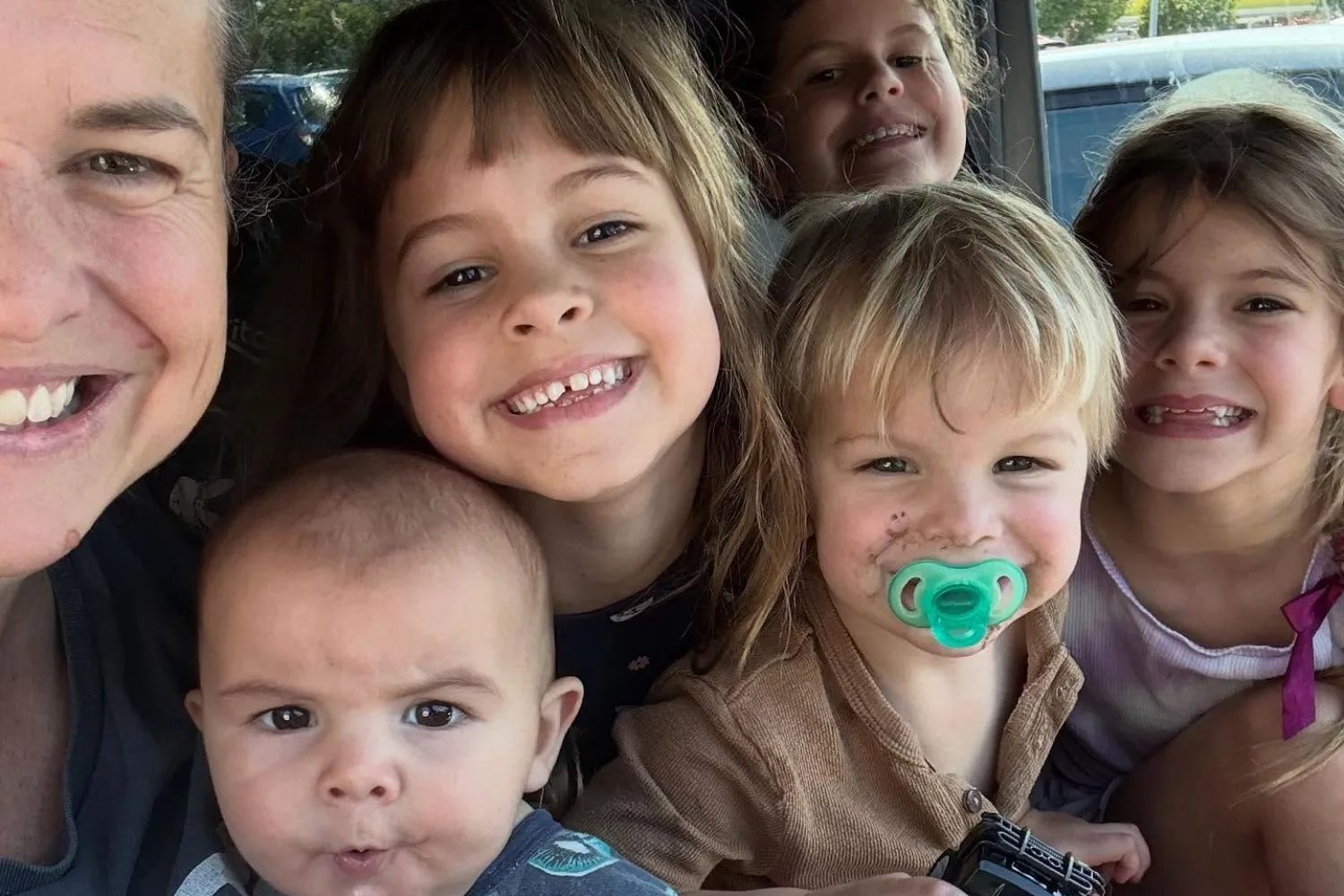 Libby Trickett and her kids
