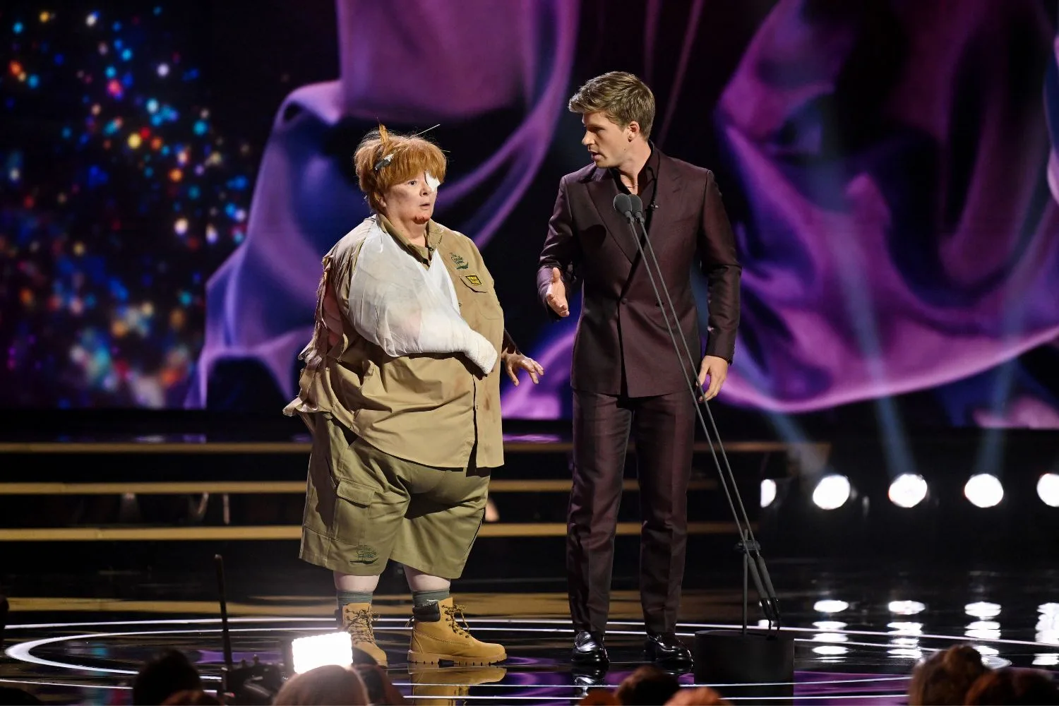 Magda Szubanski and Robert Irwin at the Logies