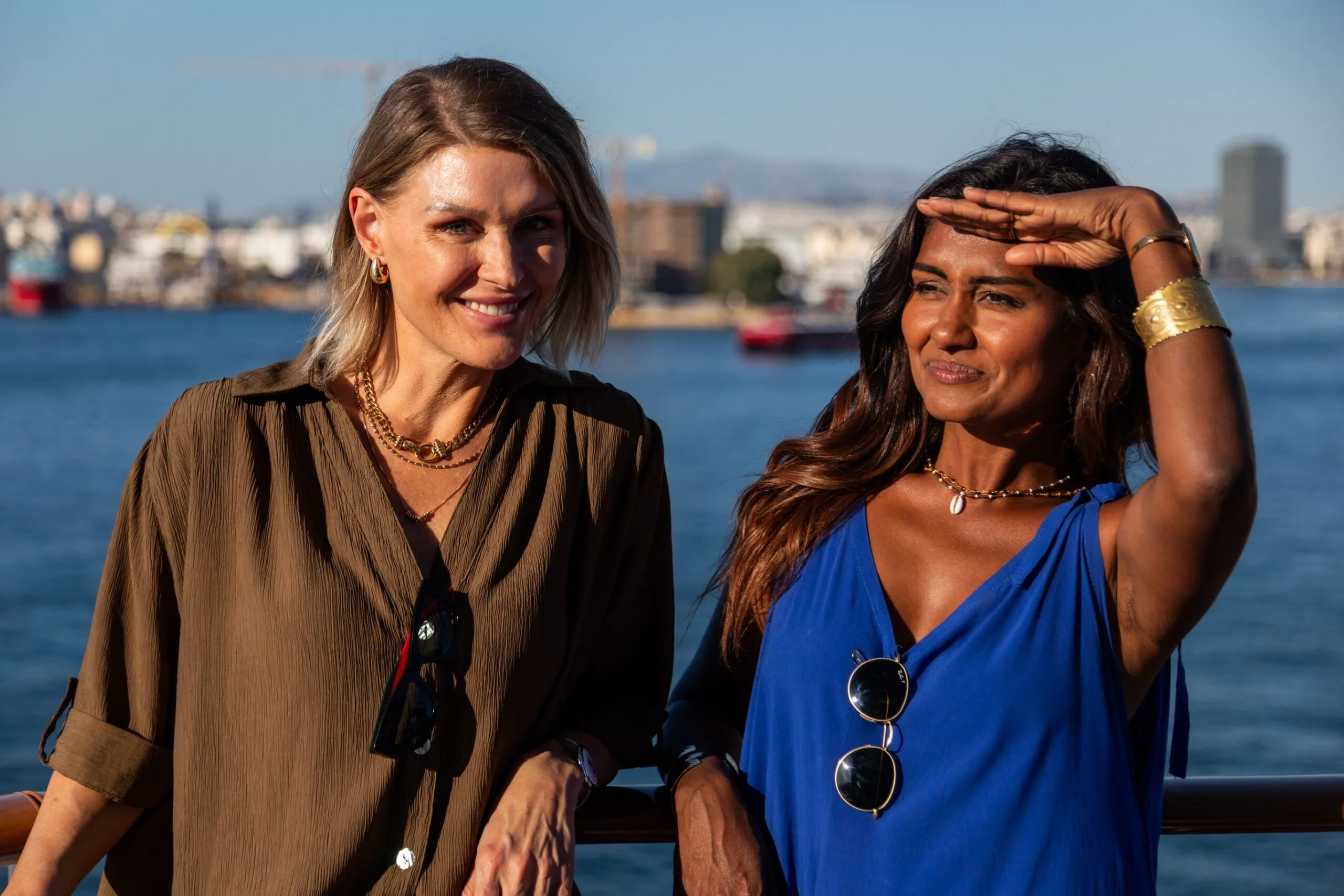 Courtney Roulston and MasterChef Australia Minoli de Silva on Chefs Ahoy