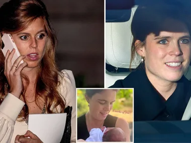 Princesses Beatrice and Eugenie