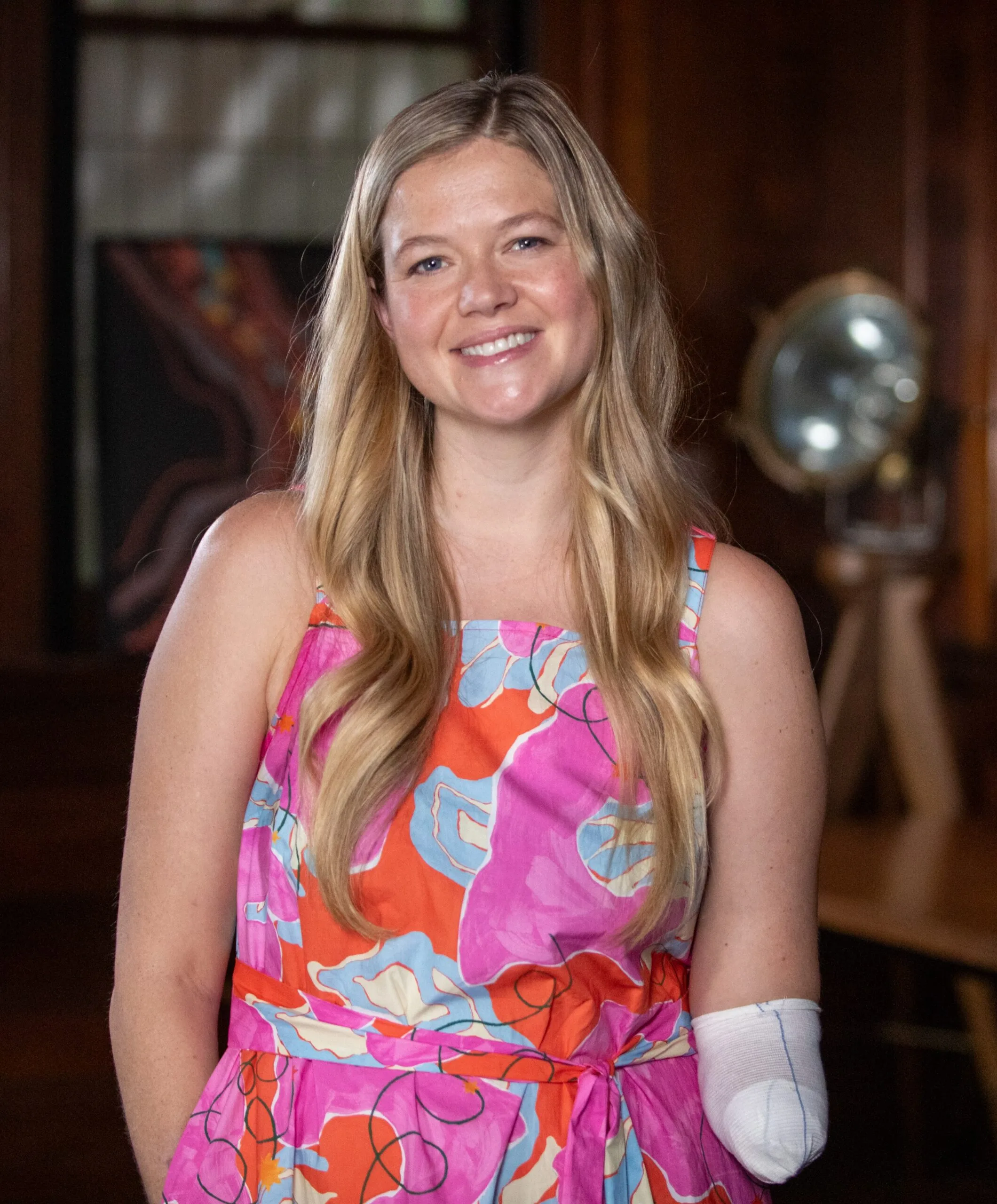 Leah Stewart smiling