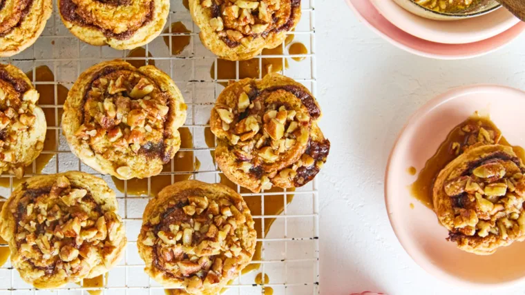 Caramel Pecan Pie Scrolls
