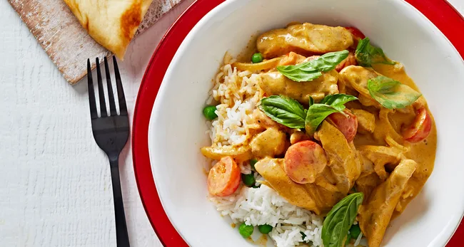 Chicken Tikka Curry with Rice