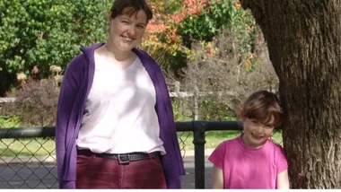 Chantelle McDougall and her six-year-old daughter Leela