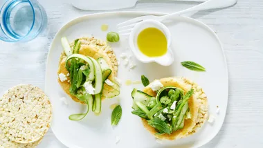 Upgrade your breakfast with Vegetable and Mint Souffle Omelettes