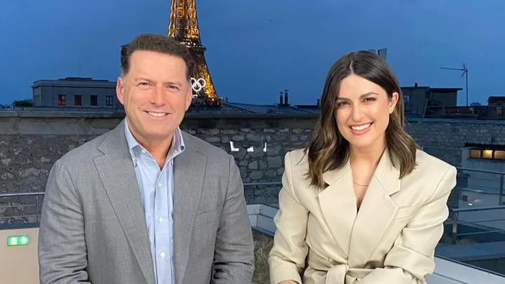 Karl Stefanovic and Sarah Abo