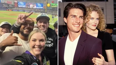 Connor Cruise and Tom Cruise and Nicole Kidman