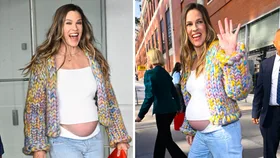 Baby number three is on the way! Hilary Swank reveals she’s pregnant at 52