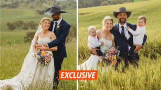 FWAW&rsquo;s Brad and Clare are married! Couple say &ldquo;I do&rdquo; in rustic farm wedding