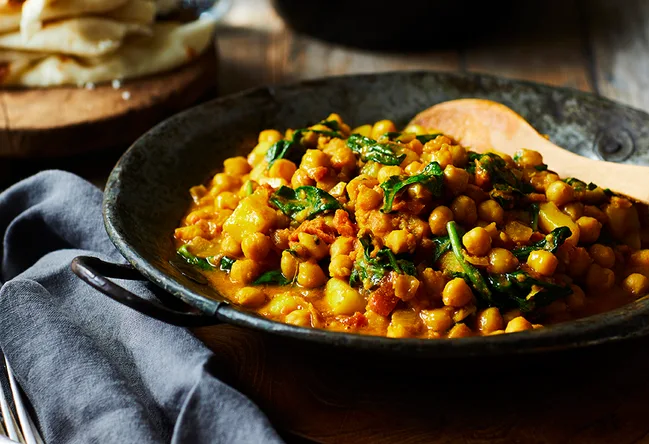 Turmeric, Potato and Chickpea Curry