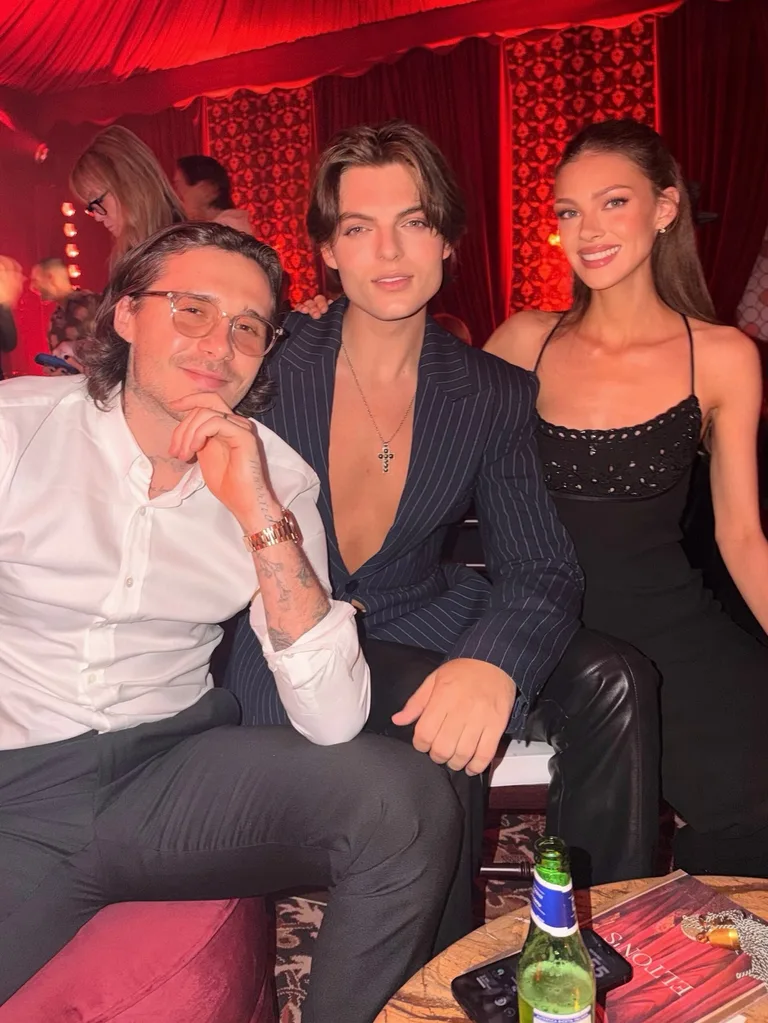 Brooklyn Beckham Nicola Peltz Damien Hurley Elton John
