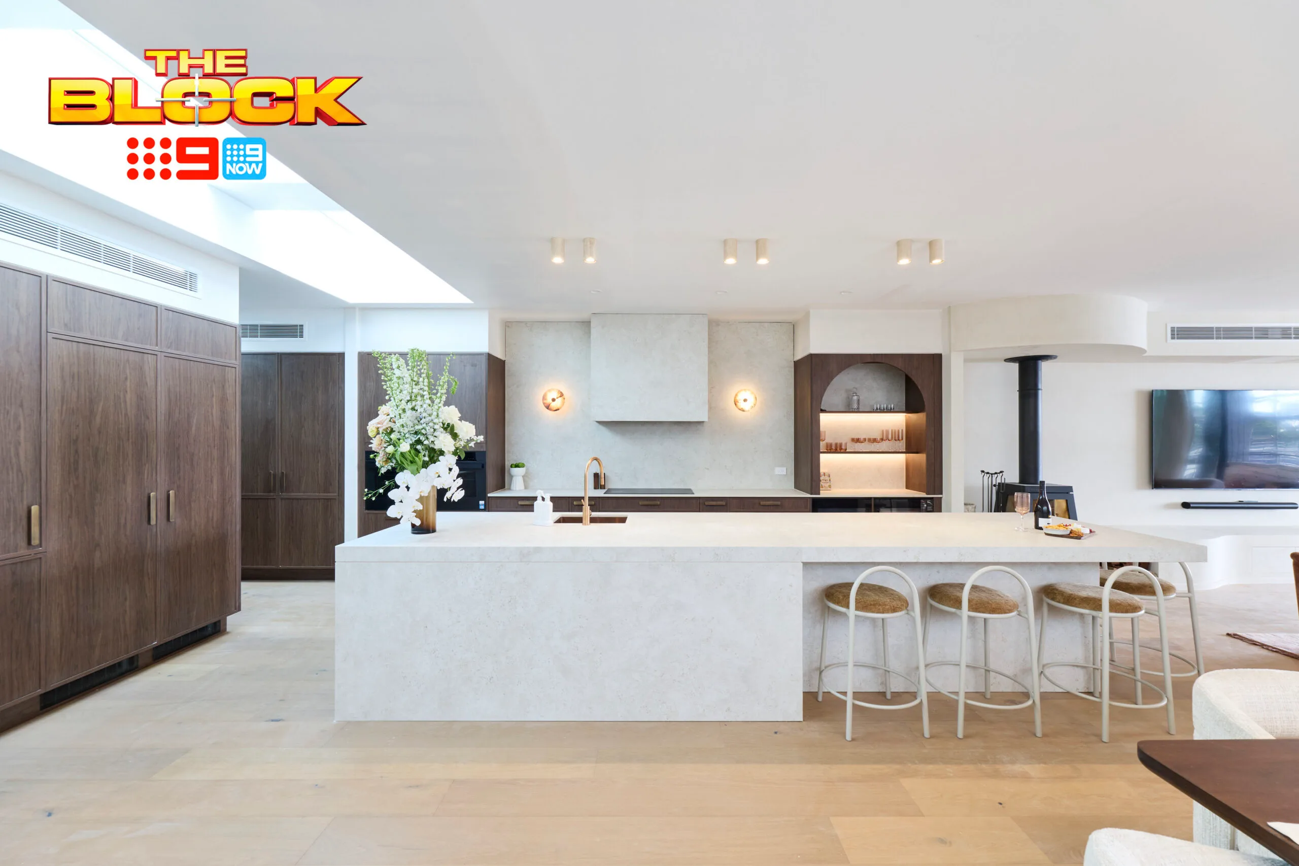 Lisa and Rosco kitchen The Block 2026