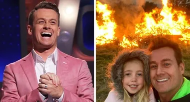 Grant Denyer TERRIFIES fans after fire scare