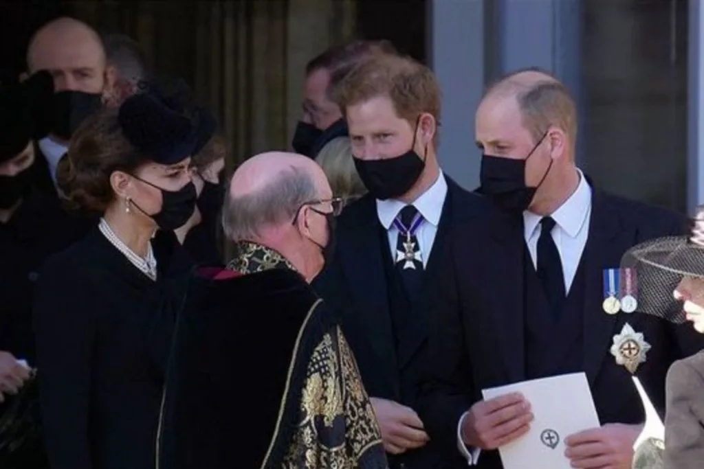Prince William Prince Harry Philip funeral