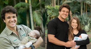 Twins! Chandler Powell matches with daughter Grace in adorable khakis uniform