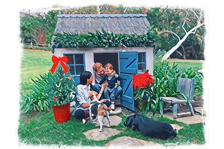 archie christmas card