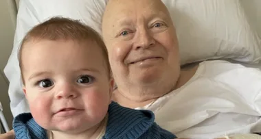 Bert Newton emerges for first time after leg amputation