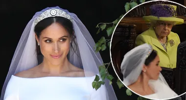 ROYAL SHOCK: The Queen’s surprise over Meghan’s wedding dress
