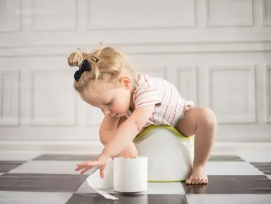 Mum’s bizarre method for toilet training two-week-old baby