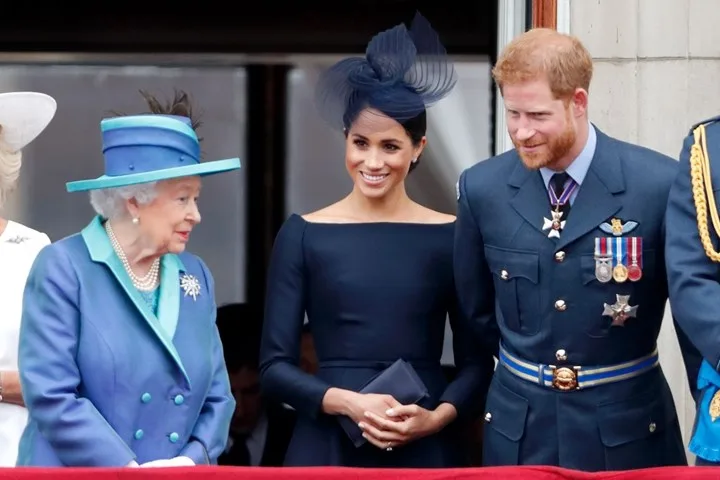 The Queen, Meghan Markle and Prince Harry