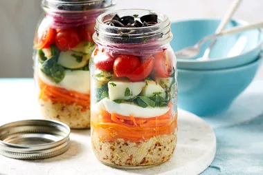 Rainbow Tuna Salad Jars