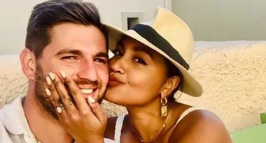 The cheeky way Jessica Mauboy met her fiancé Themeli Magripilis