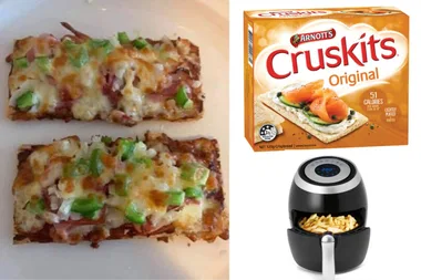 People are now making pizza in their air fryer – using Cruskits!