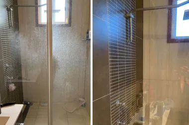 Mum transforms her shower screen using new miracle Coles cleaner