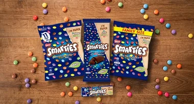 Smarties swaps out packaging for a recyclable option