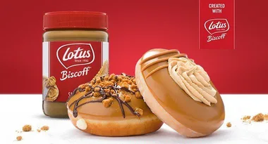 The ultimate collab: Krispy Kreme has revealed its all-new biscoff doughnuts!