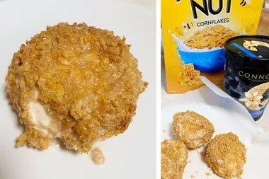 People are now making 2-ingredient Deep Fried Ice Cream Balls – using a very unlikely Kmart appliance!