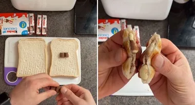 Revolutionary three-step hack for Kinder Chocolate toasties