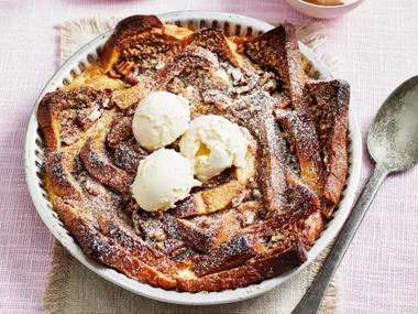 Pecan Pie Brioche Pudding