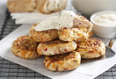 BBQ chicken rissoles