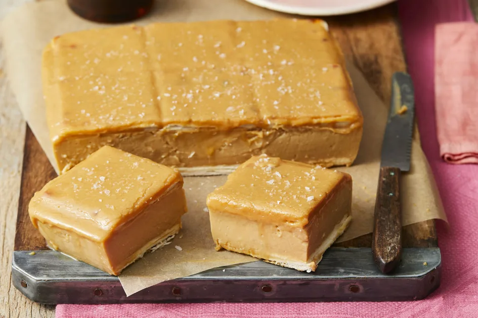 Salted Caramel Custard Slice Recipe | New Idea